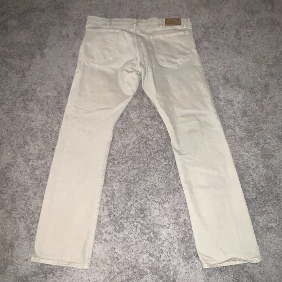 Polo Ralph Lauren Men's 40x32 Jean Pants Flat Front Slim Khaki Denim Jeans - Picture 3 of 7